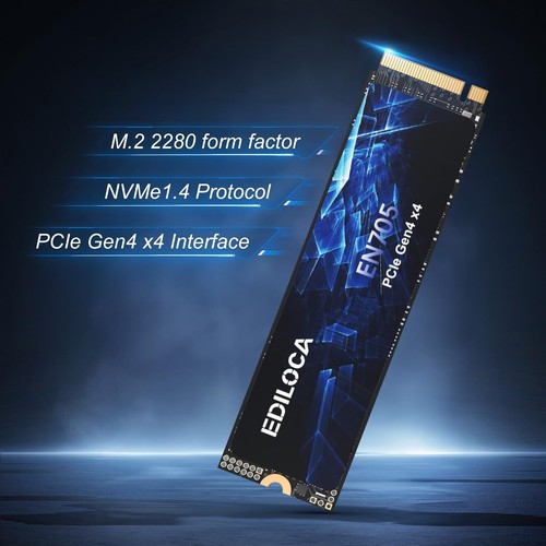 Ediloca 2TB M.2 NVMe SSD PCIe 4.0 For PS5 4800MB/S Internal Solid State Drive - Picture 3 of 11