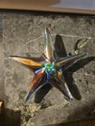 Multi Color Handmade Glass Starfish Paperweight