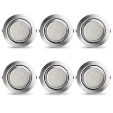 Recessed Puck Lights Dimmable under Cabinet Lighting 12V Low Voltage LED Puck Li