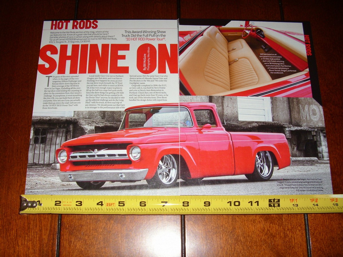 1957 FORD PICK UP PRO TOURING ORIGINAL 2010 ARTICLE HOT ROD