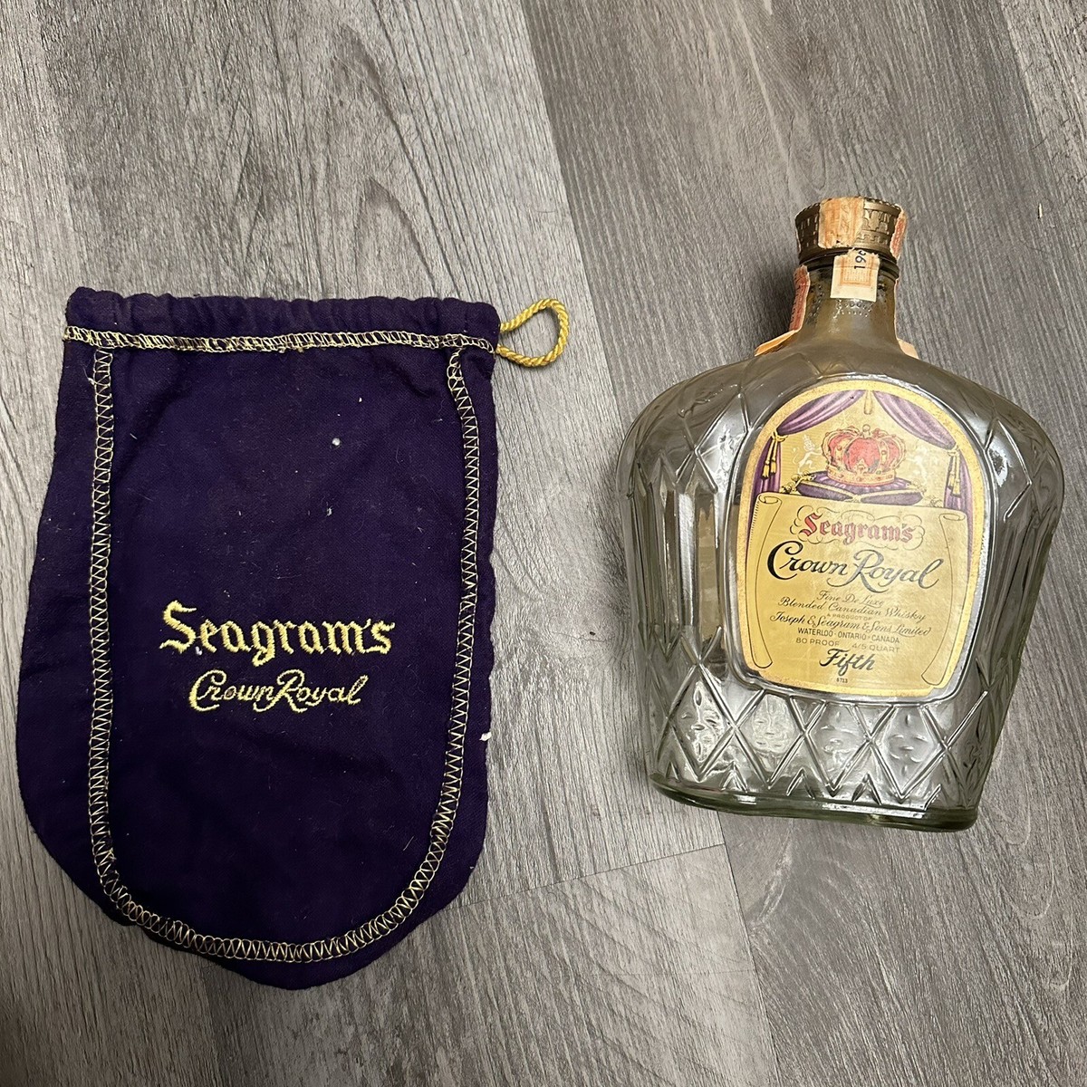 70年代　ヴィンテージ　ボトルホルダー　Seagram's Crown Roya 70年代ヴィンテージボトルホルダーSeagram's Crown Roya