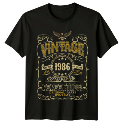 Made In 1986 Herren T-Shirt 40. Geburtstag Geschenk Vintage 40 Jahre -d