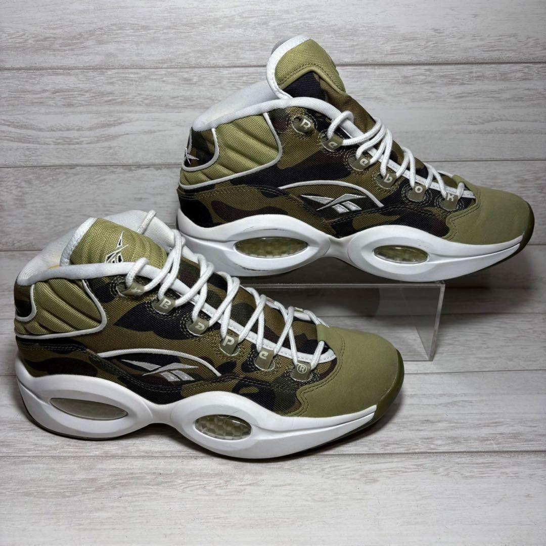 BAPE x Reebok Question Mid Men's Sneakers 9.0 US Camo 1st