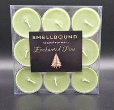 ENCHANTED PINE * Cinnamon Pinecone * Soy Wax Tealight Candles * (9) Tea Light