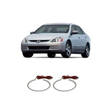 Bright White Led Headlight Halo Ring Kit For Honda Accord 03-07