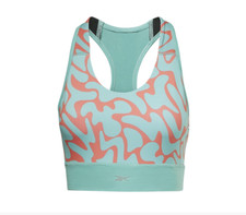 Reebok Run Bra Classic Teal Womens Size UK Medium #REF16
