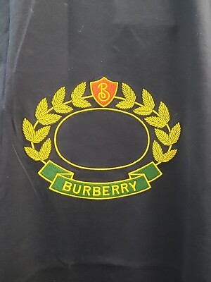 New Authentic Burberry Purley Embroidered Oak Leaf Oversized T