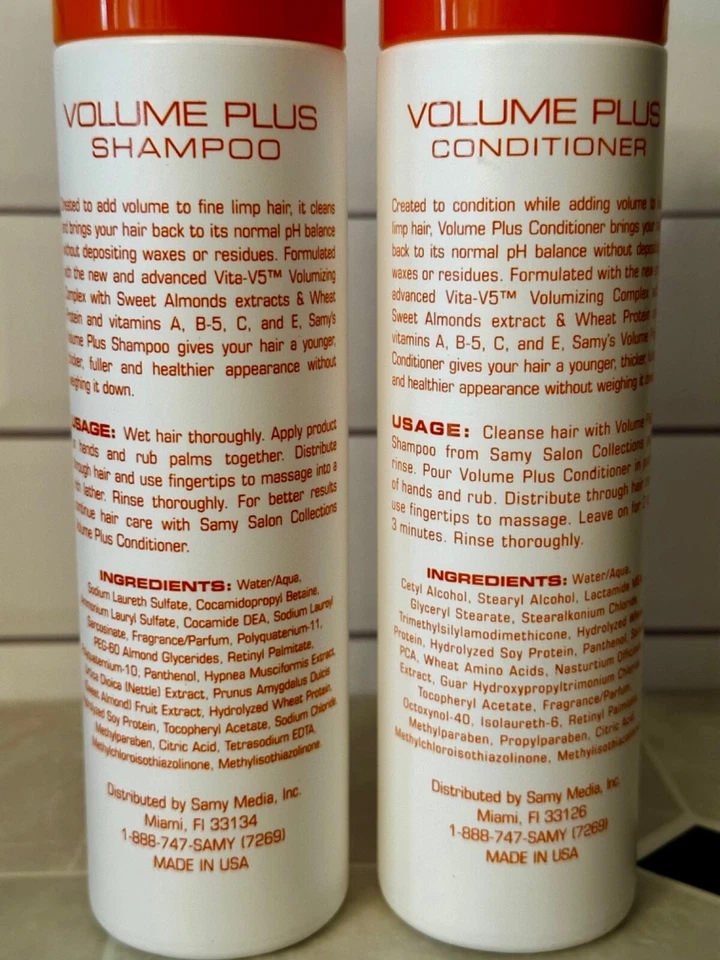 Samy Salon Collections Volume Plus Shampoo & Conditioner 8 Oz. Each - Image 4 of 4