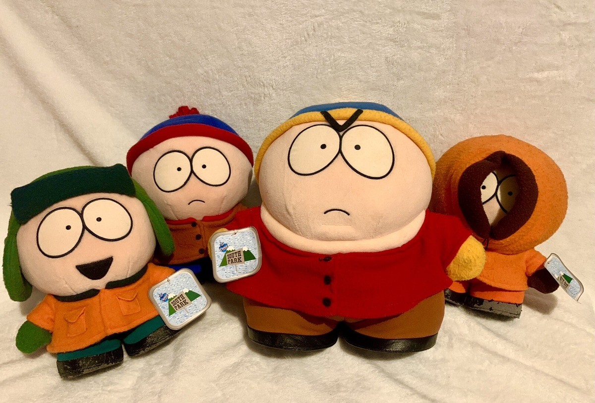 South Park ぬいぐるみ マスコット 4種セット SOUTH PARK 1998 Set Of PLUSH Fun 4 All TAGS Cartman Stan Kenny