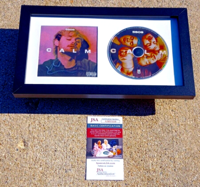 5 SECONDS OF SUMMER Michael Clifford SIGNED + FRAMED Calm CD JSA