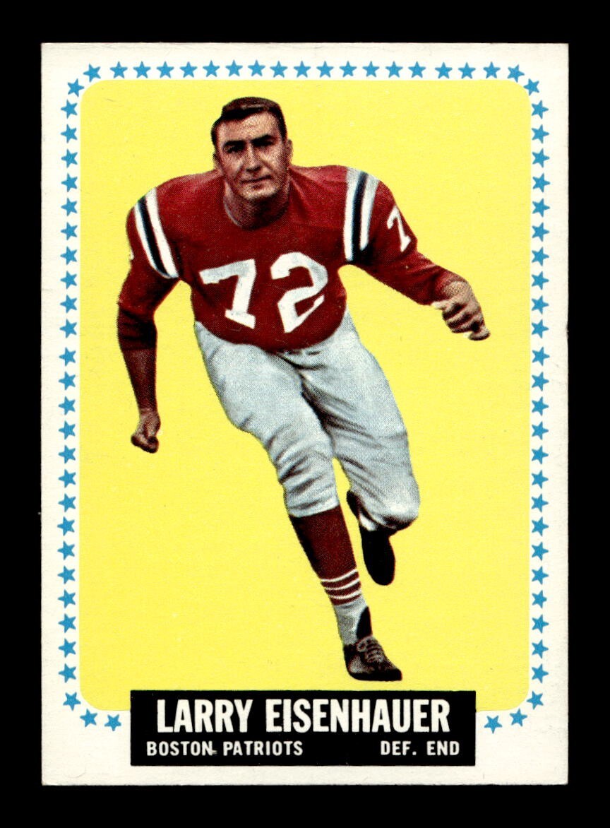 1964 Topps #8 Larry Eisenhauer Patriots EX-MT *9y