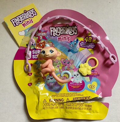 FINGERLINGS MINIS Series 3 Charm Bobby Monkey Popular complete Blind bag
