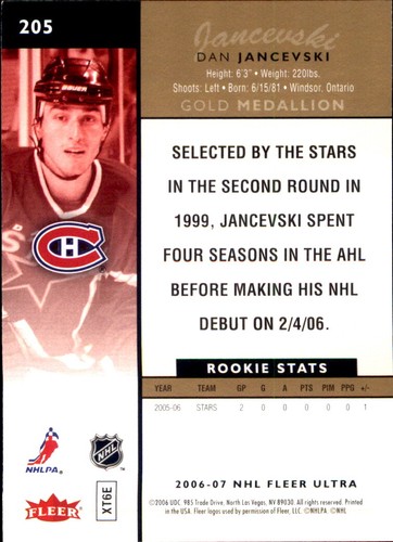 2006-07 Fleer Ultra NHL Hockey SPs RCs Inserts Stars VOUS CHOISISSEZ 🥅🏒 Upper Deck - Photo 213 sur 249