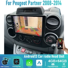 Camera Apple Carplay Android13 Upgrade Kit Head Unit For Peugeot Partner 2008-14
