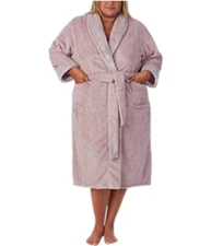 Carole Hochman Womens Robe Plush Wrap Color Pink Size-S NWT