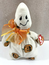 Ty Beanie Babies Ghoulish Halloween Ghost beanbag plush w/Tag 2006