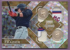 2016 ELITE EXTRA EDITION QUAD MATERIAL GOLD BUTTON LAUNDRY TAG CLINT FRAZIER 1/1