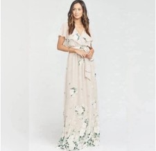 Show Me Your Mumu Audrey Maxi Dress Floral Size Small Boho Wedding Bridal Size S
