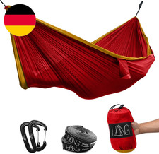HÄNG® Camping Hängematte Outdoor Nylon Fallschirmseide Für 2 Personen - 300 X 17