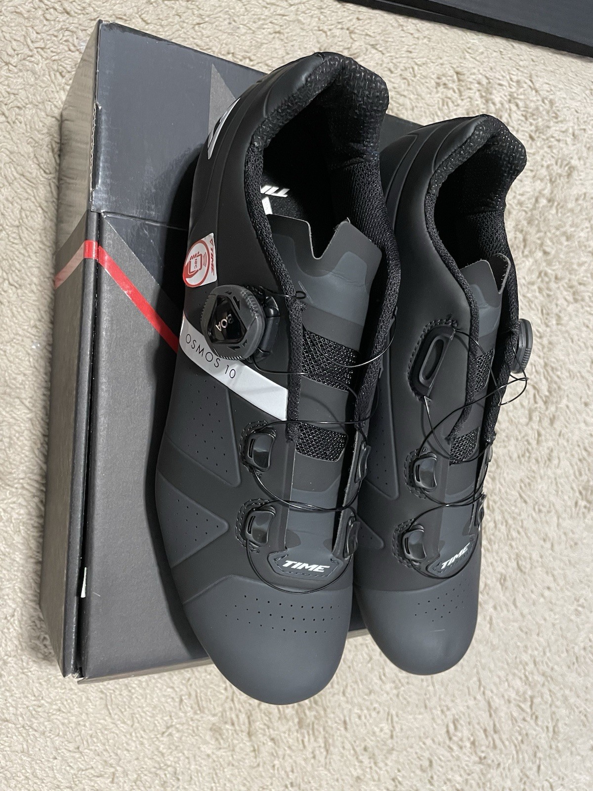 NEW IN BOX Time Osmos 10 Road Bike Shoes EU42.5 US9.5 Black 