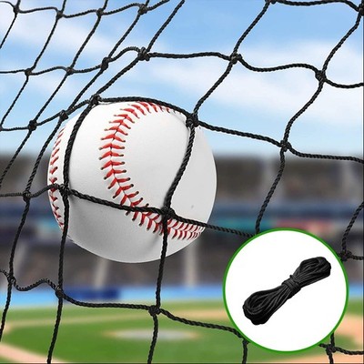 Baseball Softball Backstop Nets Heavy Duty Sports Netting Barrier #18 Nylon Bas