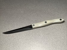 Cutco 1721 KB Trimmer Knife Pearl White Handle Serrated USA 5” Blade