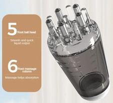 Scalp Applicator Hair Regrowth Styling Solution Guide Comb Hexagon Head Oil Ro