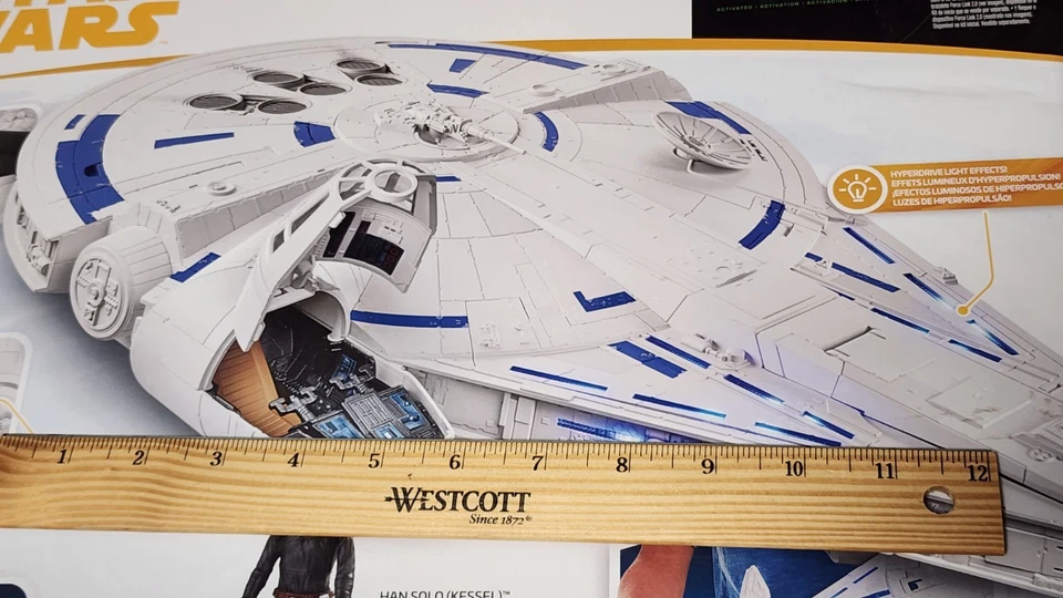 Hasbro Star Wars Force Link Electronic Kessel Run Millennium Falcon con Han Solo Foto 4 de 4