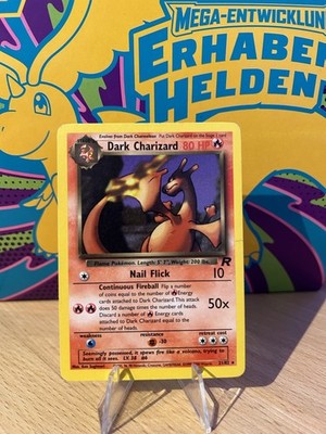 Pokémon Dark Charizard 21/82 Team Rocket Non-Holo Englisch Vintage