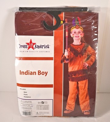 Dress Up America ''Indian Boy'' 3-4 Jahre Kostüm Halloweenkostüm Neu