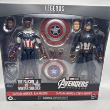 Marvel Legends Series  Captain America 2-Pack Steve Rogers Sam Wilson 6-Inch NEW