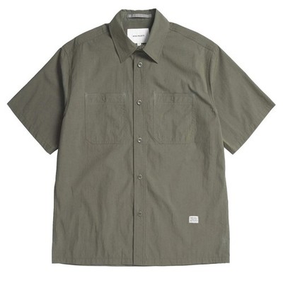 Norse Projects Ivan Tech Poplin SS Shirt Ivy Green