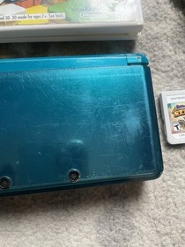 Nintendo 3DS Handheld System - Aqua Blue With Game, PLEASE READ DESCRIPTION
