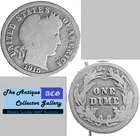 Antique 1915⌛US Philadelphia Mint Silver Barber Dime🪙Antique🪙