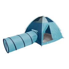 Pacific Play Tents  Solid Tent And Tunnel Combo - 58 X 58 X 46 In - Blue