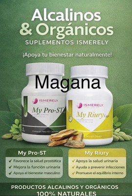 Ismerely My RIURY,PRO ST,desinflama vias urinarias, riñones,prostata