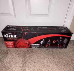 Kickit Inferno LED Light-Up Soccer Tennis Set 6.5ft Net w/ Carry Bag