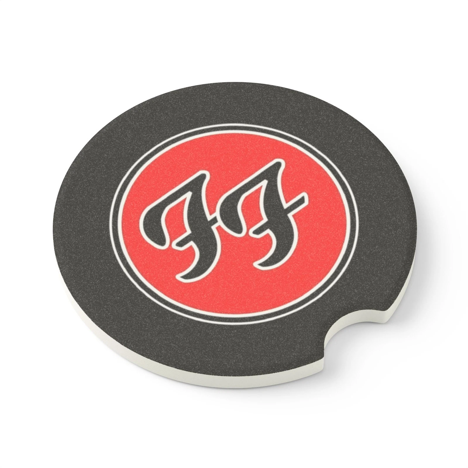 FF Band Fighters Soapstone Car Coaster – Rock Band Cup Holder Insert for Car Decor