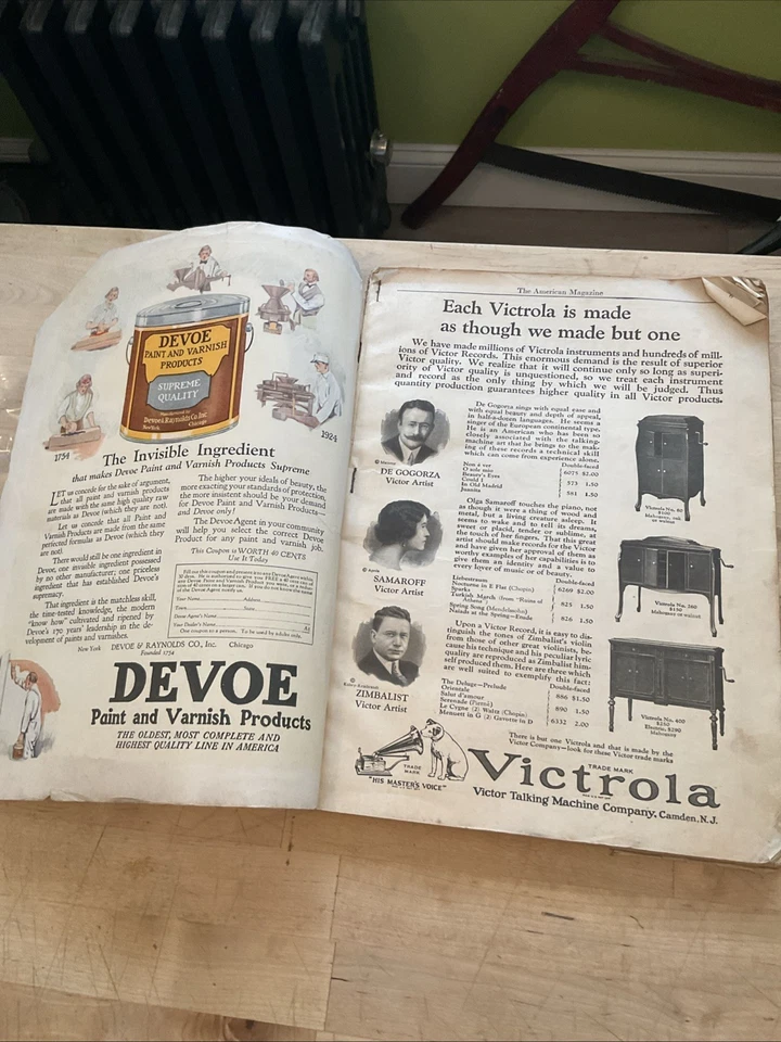 Vintage HTF AMERICAN Magazine May 1924 CROWELL Publishing - Image 2 of 4