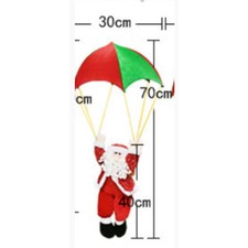 Weihnachtsmann Fallschirm Deko Anhänger Weihnachtszeit Outdoor Dekoration
