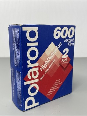 Vintage New Sealed Old Stock by Polaroid 600 High Def Film 2 Pack (20) Exp. 9/96