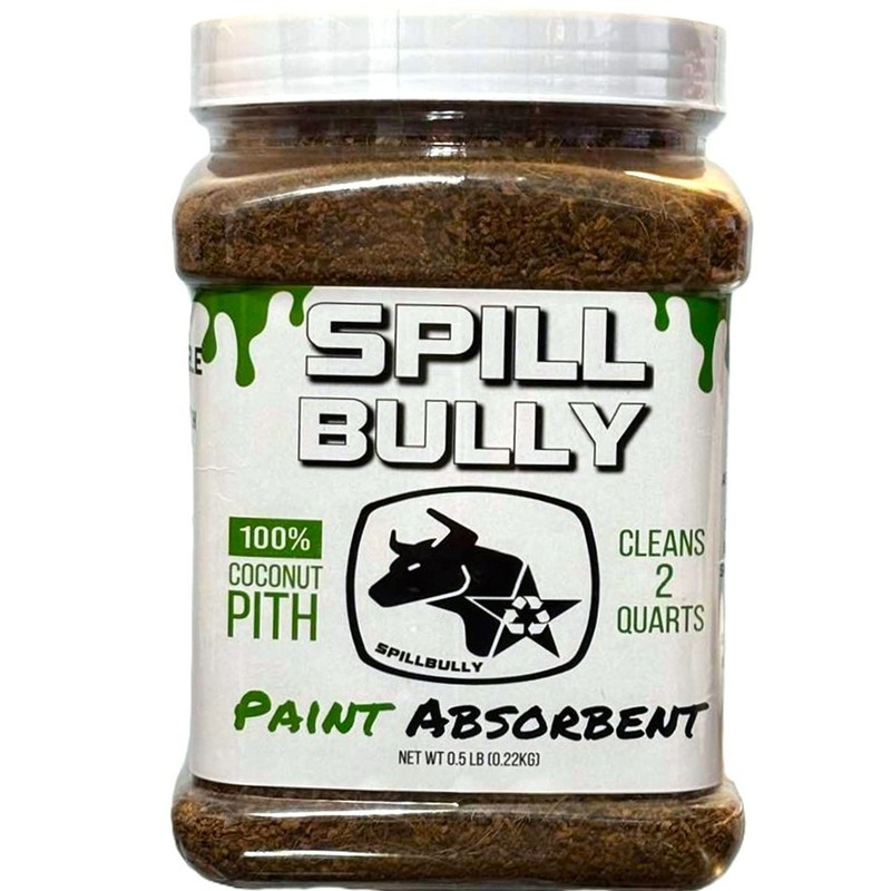 SPILL BULLY PAINT ABSORBENT Cleans 2 Quarts COCONUT PITH ~ New, Sealed