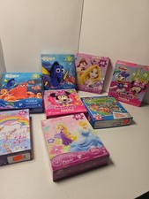 Mixed Lot Of 8 Jigsaw Puzzles 24/48/60 Piece Dory Minnie Disney Princess Unicorn