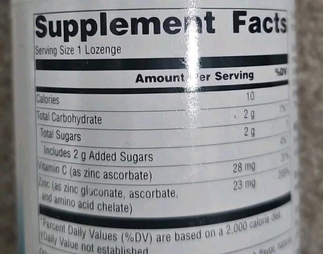 Pastillas Wellness Zinc™, melocotón-frambuesa, 23 mg, 120 pastillas Foto 2 de 2