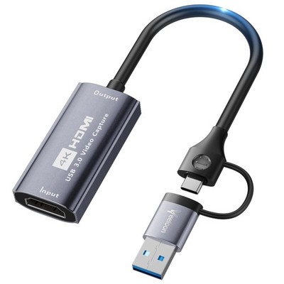 HDMI Capture Card, 4K HDMI to USB/USB-C Capture Device, Video Capture Card
