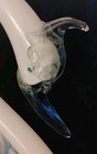 Vintage Venetian Italian Murano Art Glass Large 16.5" Blue & White Swan Figurine — photo 3