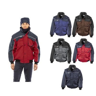 Result Workguard Work-Guard Zip Sleeve Heavy Duty Pilotenjacke R071X - Unisex