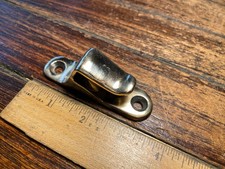 CAST BRONZE FOOT/CHEEK SNATCH BLOCK 3/4" BRONZE SHEAVE MAX 3/8" LINE (2 AVAIL)