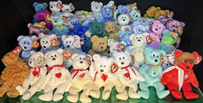 Ty Beanie Babies Lot of Over 80 BEARS All with Tags Valentino  s Princess Diana