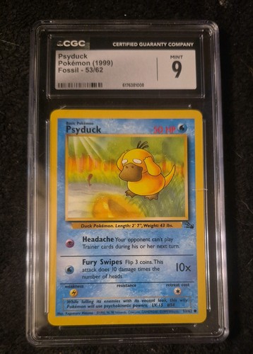 Psyduck (1st Edition) graded CGC 9 for sale on eBay